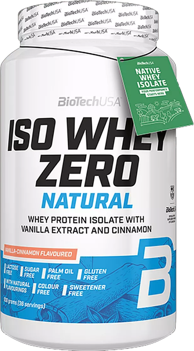 BioTech USA Iso Whey Zero Natural 908 g vanilka-skořice