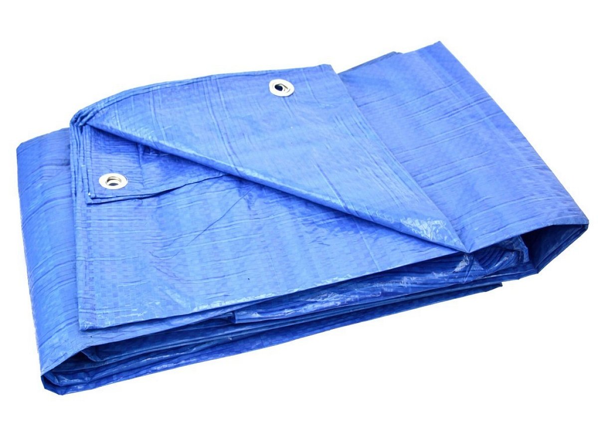 Zakrývací plachta standard, 6x8 m, nepromokavá, silná 75 g/m2 – GEKO G01960