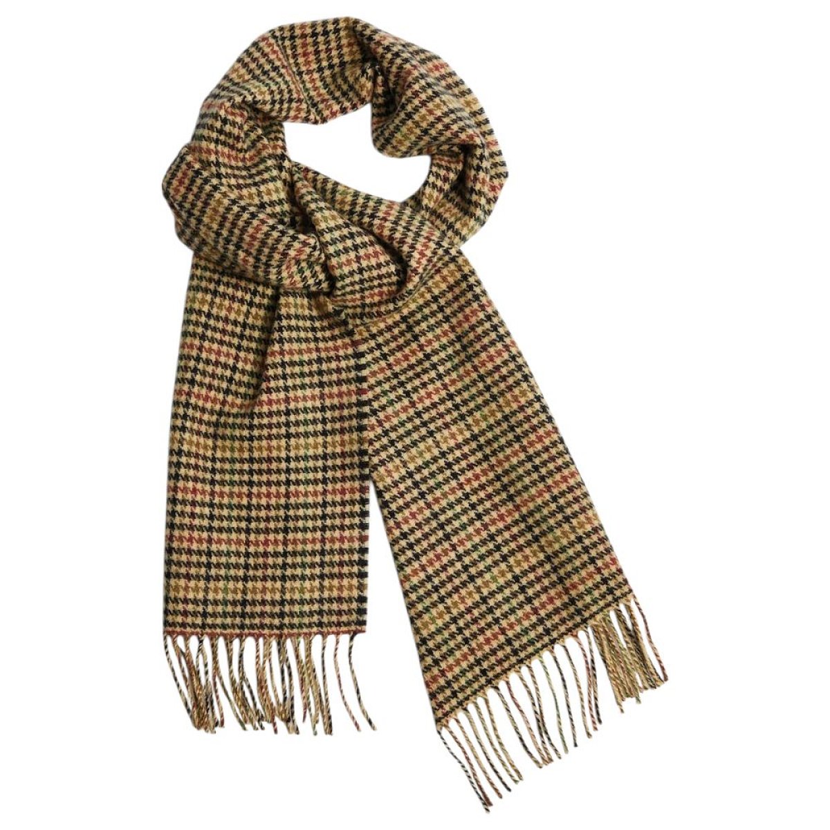 ŠÁLA irská, Foxford Modern Houndstooth Lambswool Scarf