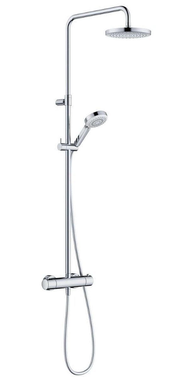 Kludi Dive - Sprchový set s termostatem, průměr 20 cm, 3 proudy, chrom 6807905-00