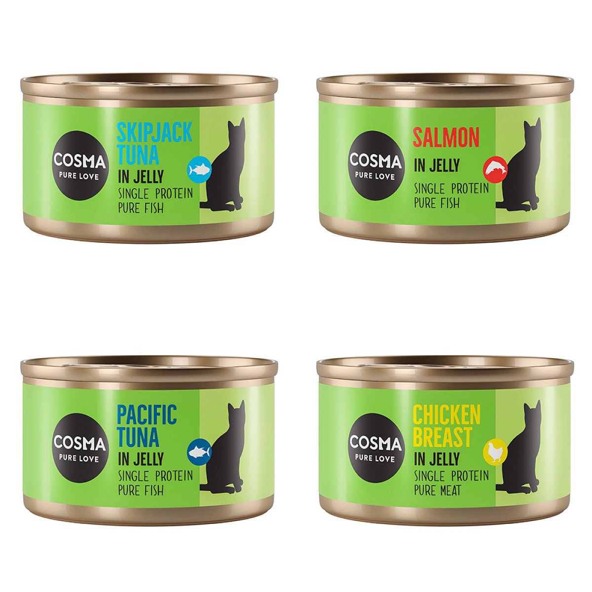 Cosma Original v želé 6 x 85 g - mix (4 druhy)