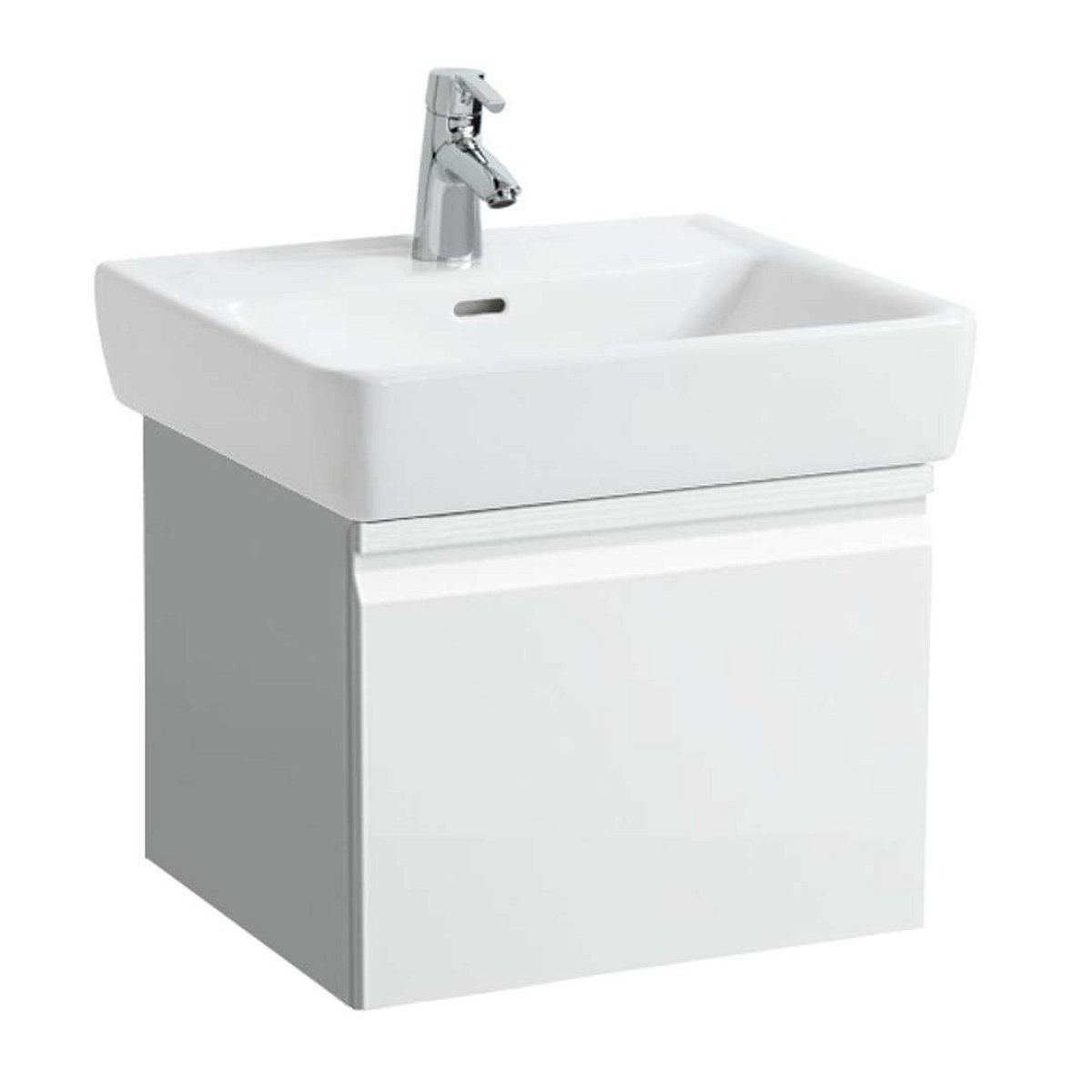 Laufen Pro - Umyvadlová skříňka, 47x45x39 cm, 1 zásuvka, lesklá bílá H4830230954751