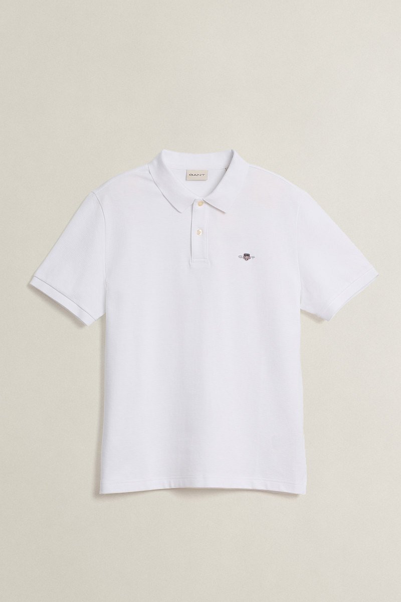 POLOKOŠILE GANT TEXTURED POLO WHITE