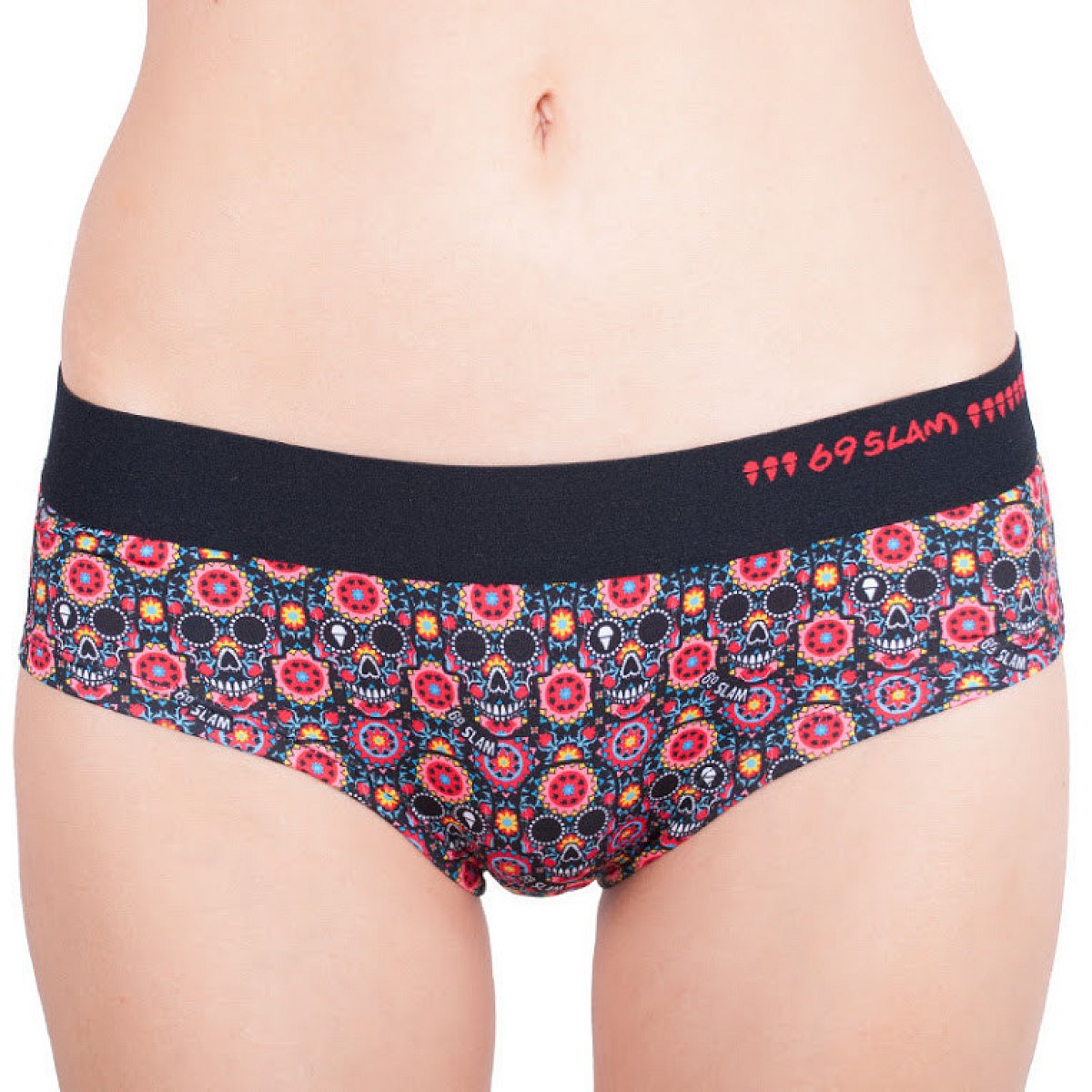 Dámské kalhotky 69SLAM boxer flower skull XS