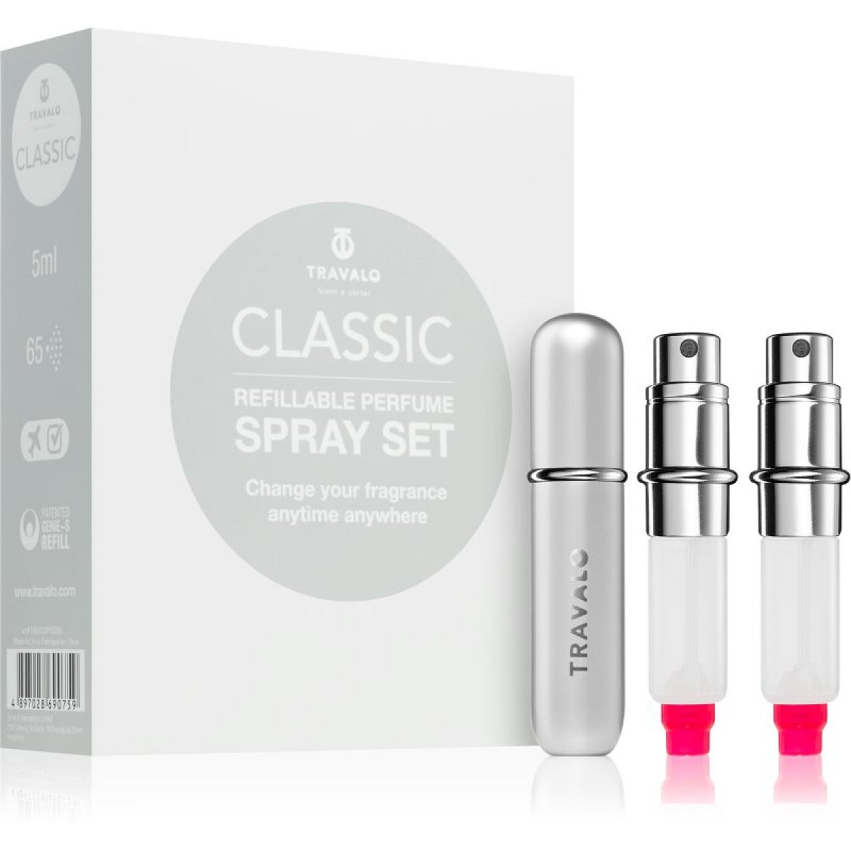 Travalo Classic HD dárková sada unisex Silver