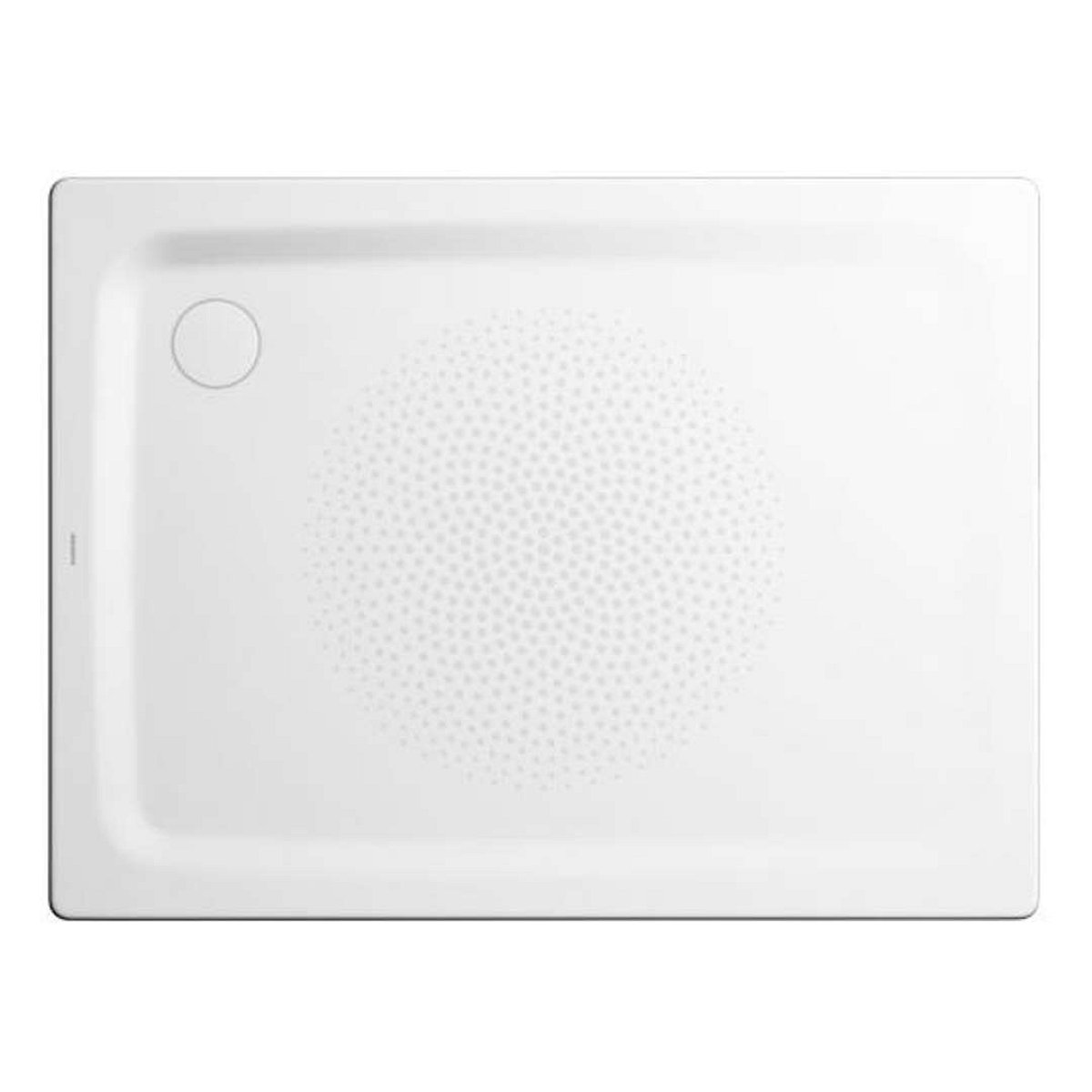 Kaldewei Avantgarde - Sprchová vanička Superplan 404-5, 90x100 cm, snížený polystyrénový nosič,celoplošný antislip, bílá 430447940001
