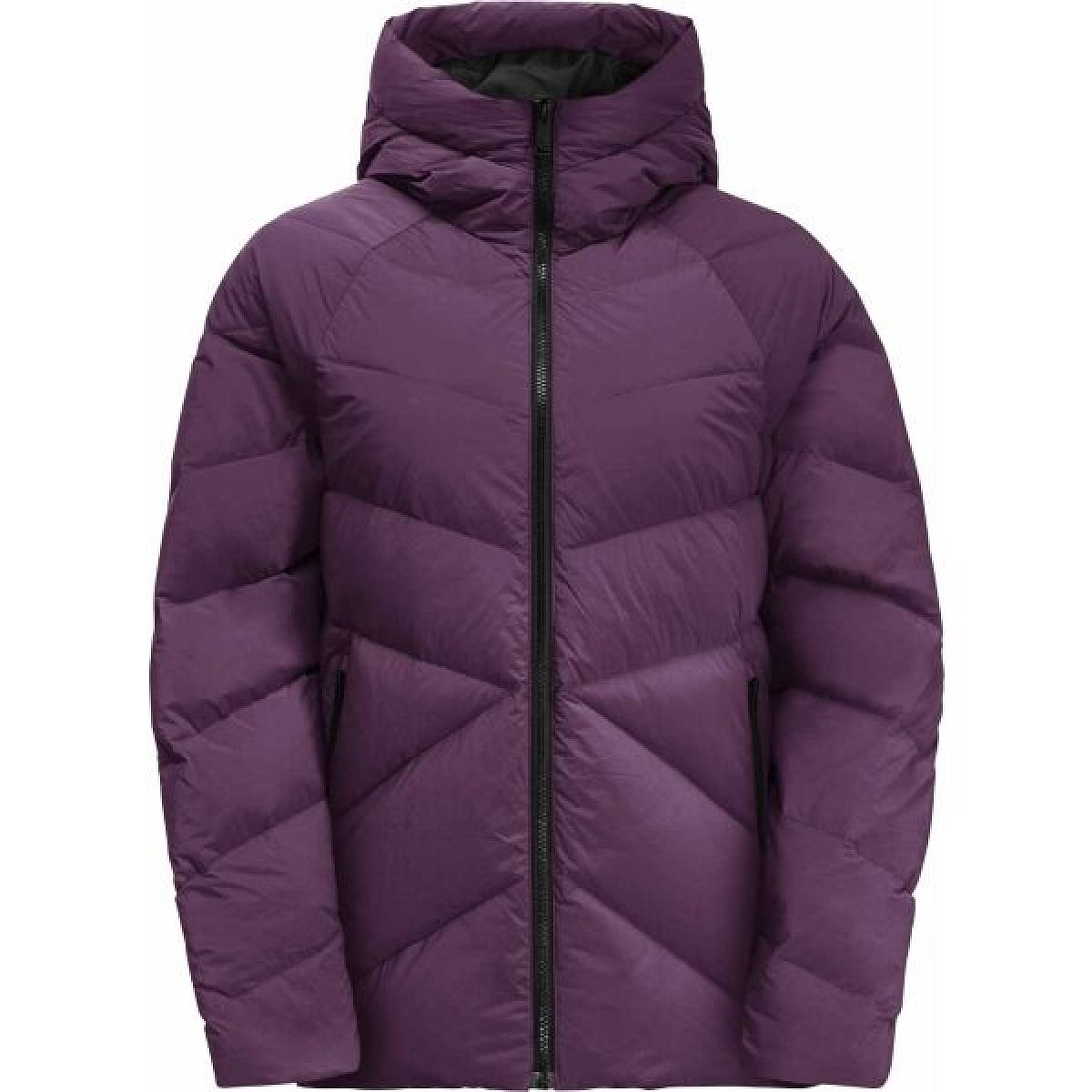 Jack Wolfskin MARIENPLATZ Dámská péřová bunda, vínová, velikost