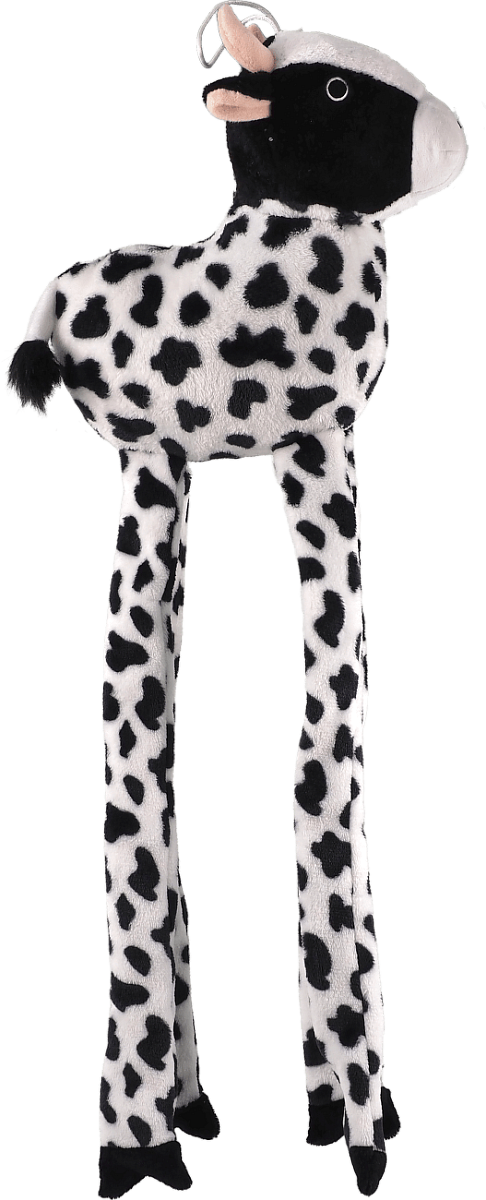 Hračka Dog Fantasy Rustling Jumbo šustící kráva s pískátkem 90cm​