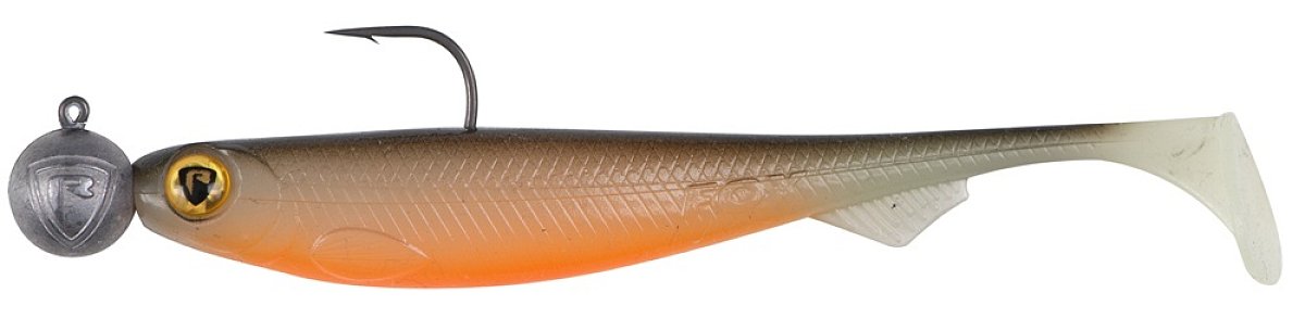 Fox rage gumová nástraha loaded slick shad uv hot olive - 9 cm 10 g