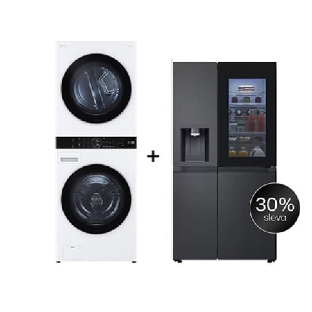 SET - LG WashTower WT1716WWF + Chladnička InstaView™ GSXE90EVAD