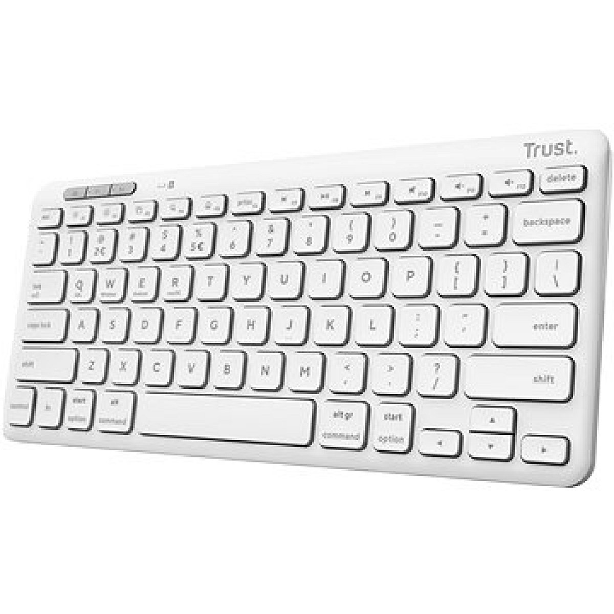 Trust LYRA Compact Wireless Keyboard Wht US