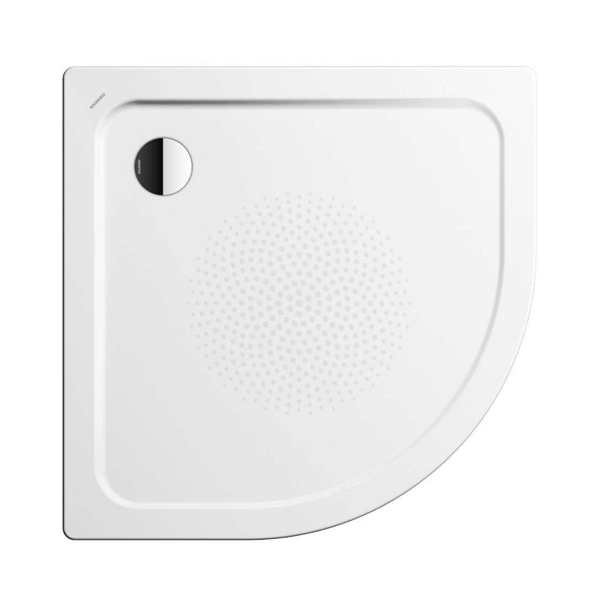 Kaldewei Ambiente - Čtvrtkruhová sprchová vanička Arrondo 870-1, 90x90 cm, antislip, bez polystyrénového nosiče, bílá 460030000001