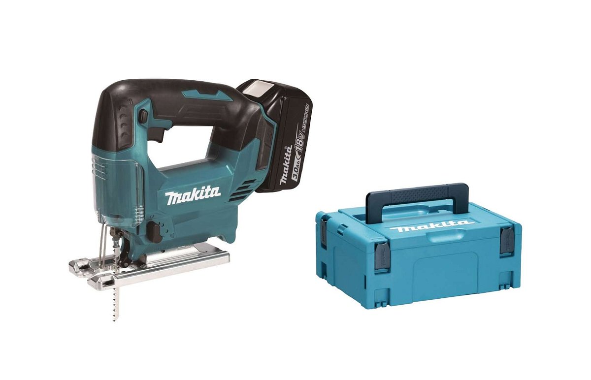 Makita - 18V AKU přímočará pila, 2x aku 3,0 Ah Li-ion, nabíječka DJV186SFJ