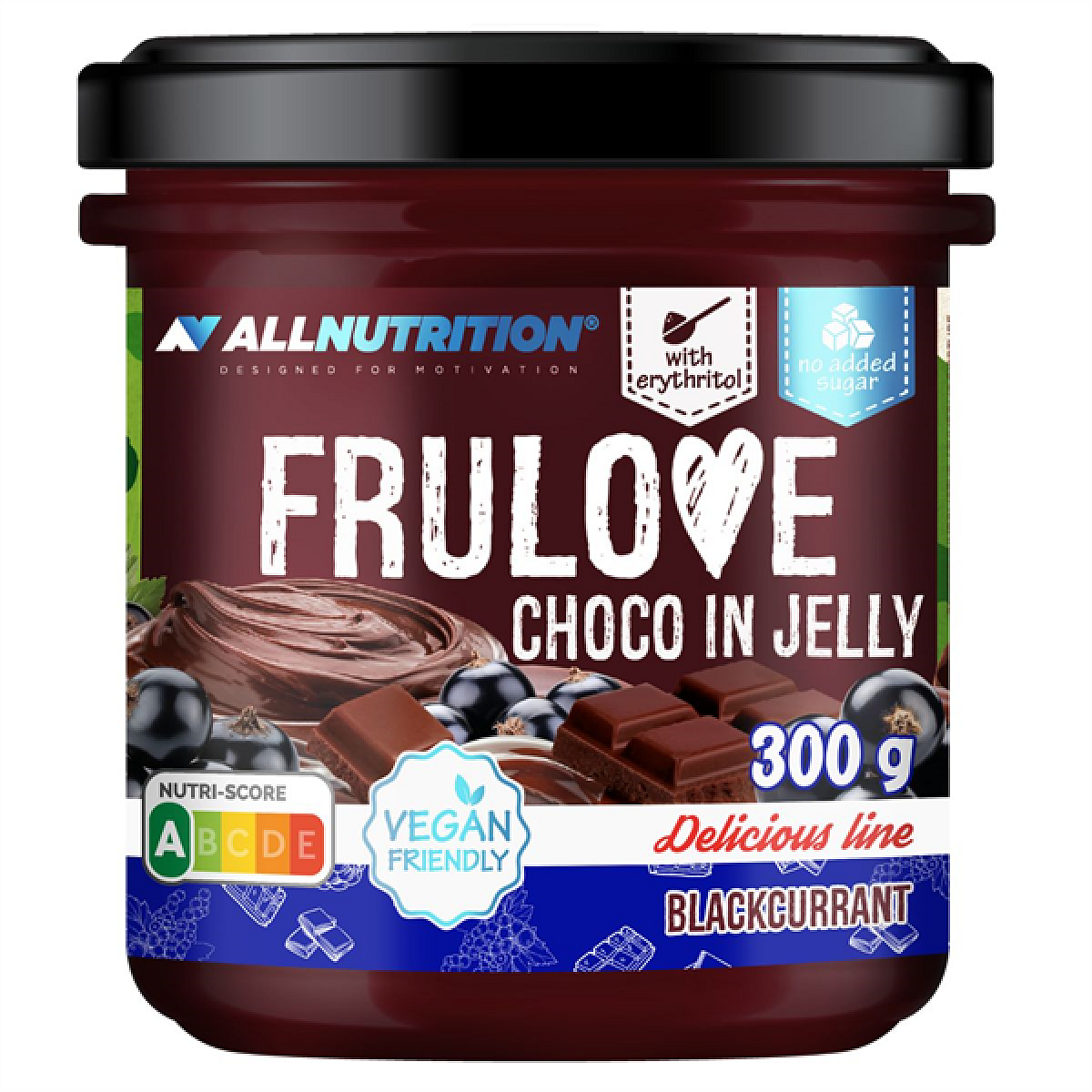 Frulove Choco In Jelly Blackcurrant (Černý Rybíz)