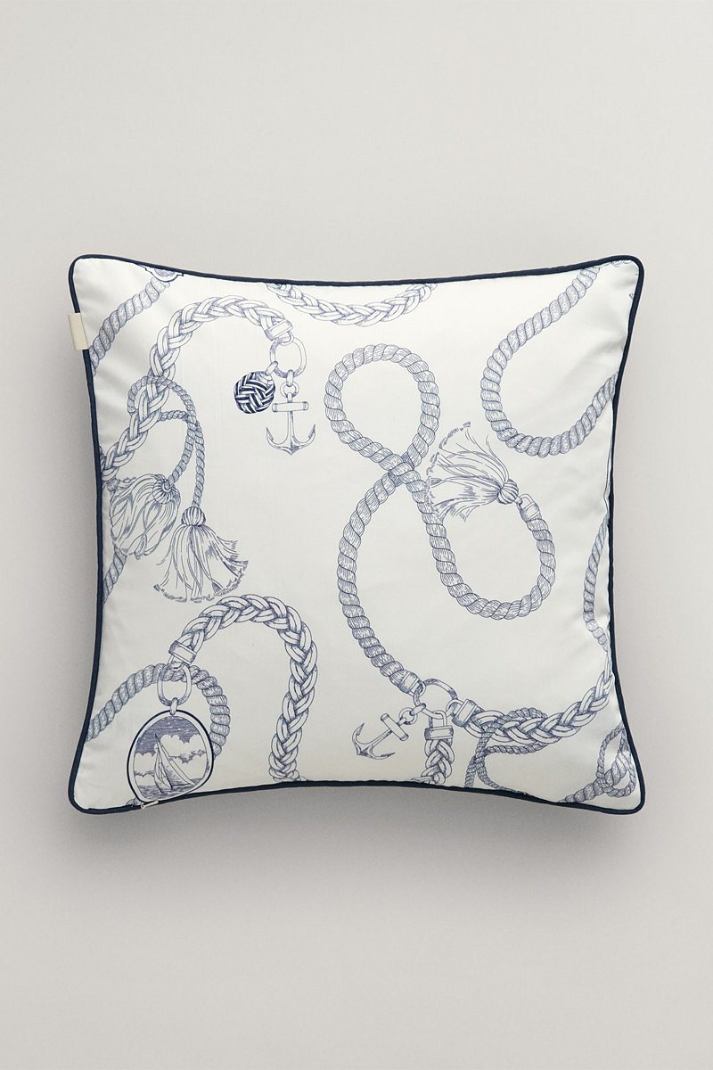 POVLAK NA POLŠTÁŘ GANT SATEEN SAILING PRINT CUSHION EGGSHELL