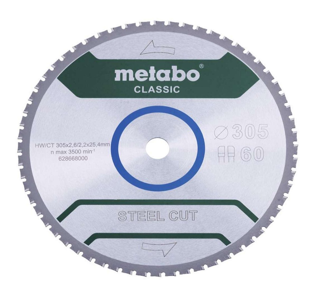 Metabo - Pilový kotouč na kov 305x25,4 mm, 60 zubů 628668000