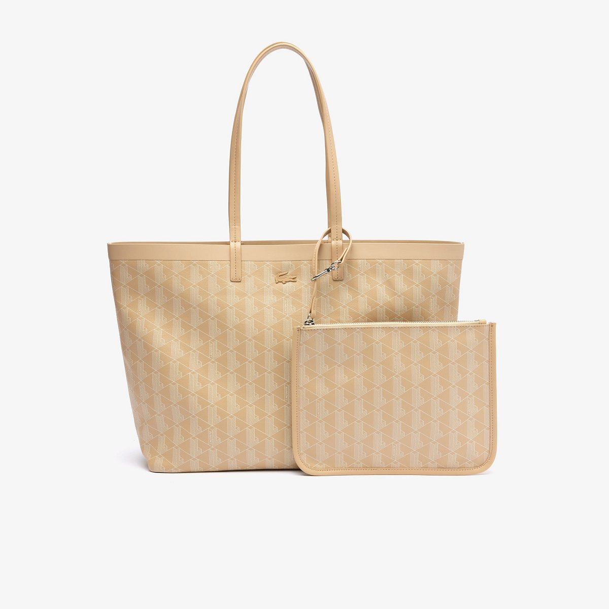 Lacoste Bolso tote Zely mediano de lona recubierta con monograma