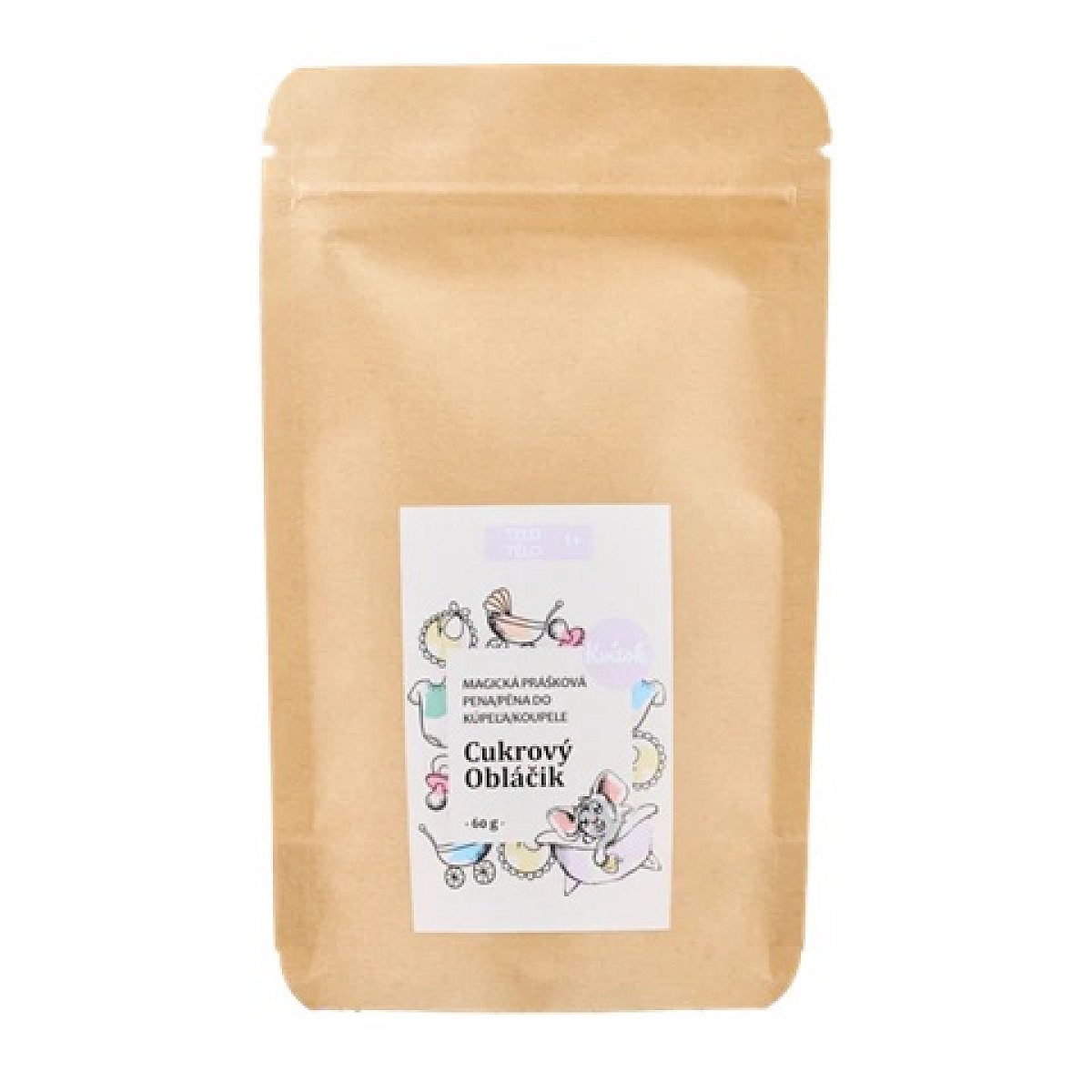 Kvitok Magická pěna do koupele Cukrový obláček Obsah balení: 60 g