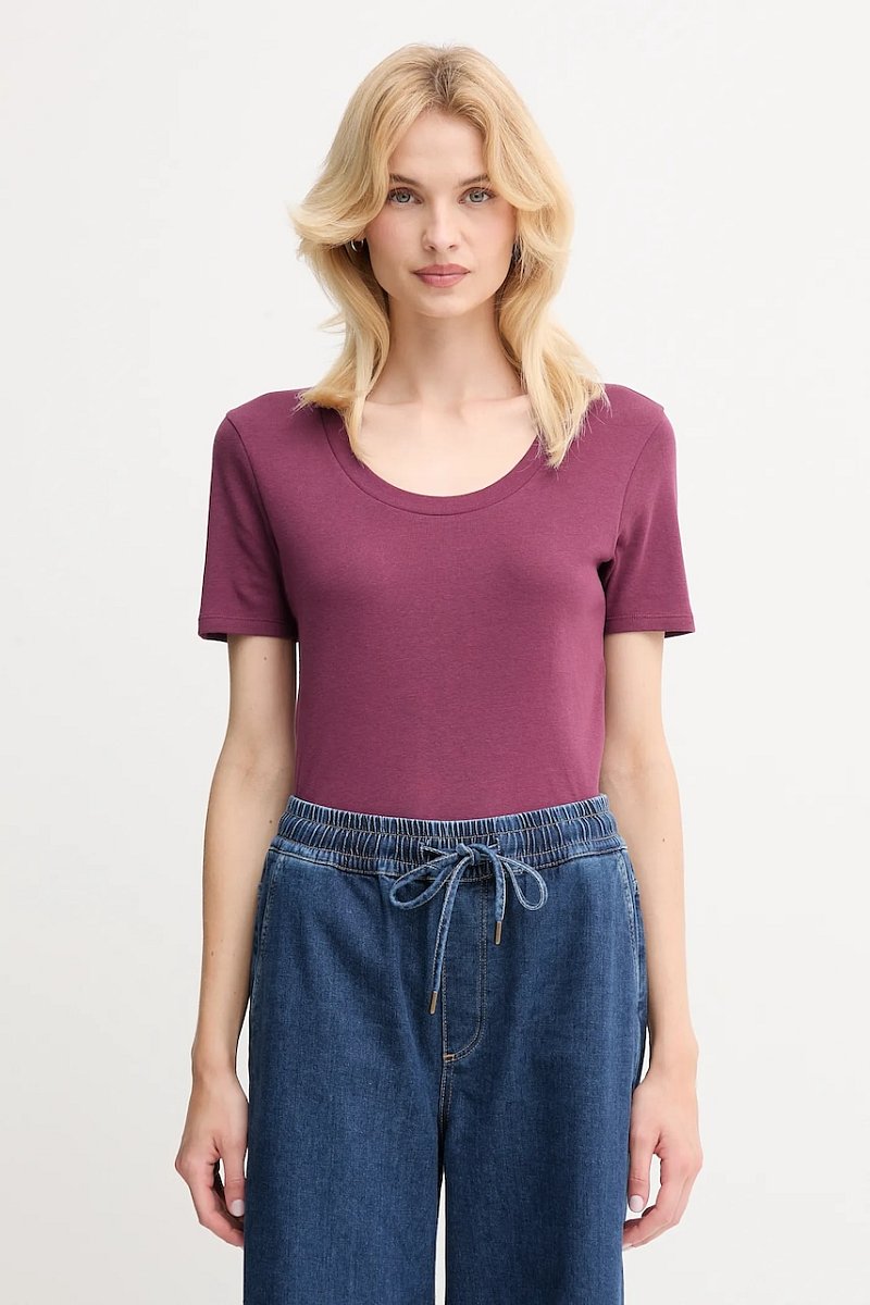 Bavlněné tričko United Colors of Benetton dámské, černá barva, 3GA2D1066