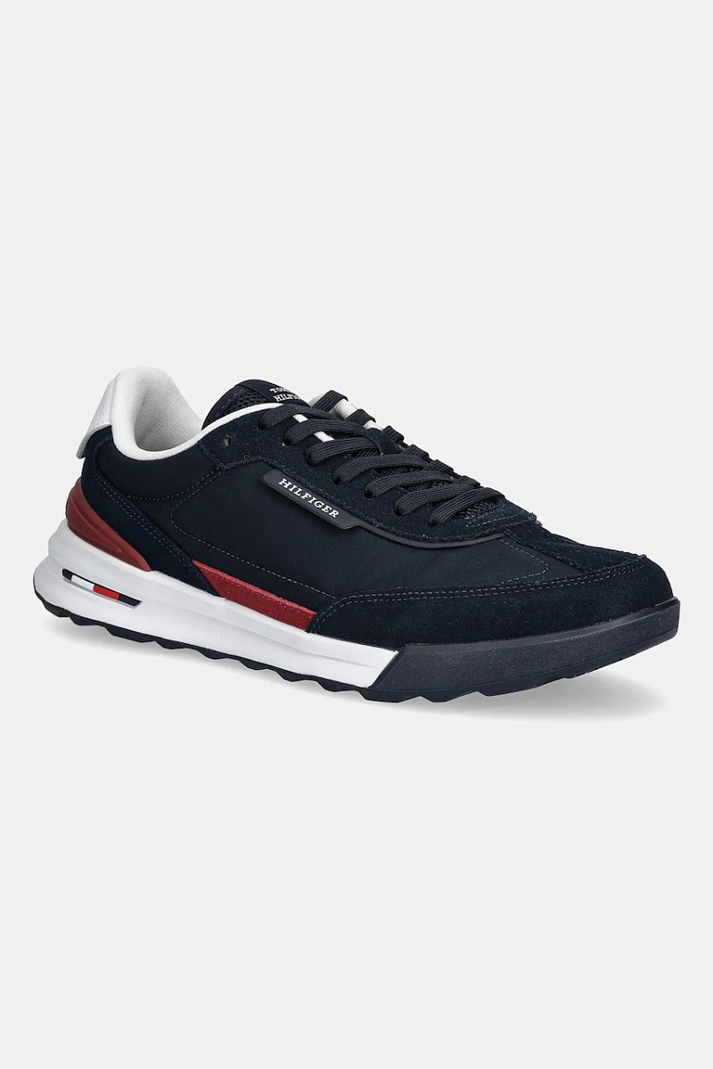 Tenisky Tommy Hilfiger RETRO RUNNER NYLON MIX pánské, tmavomodrá barva, FM0FM05523