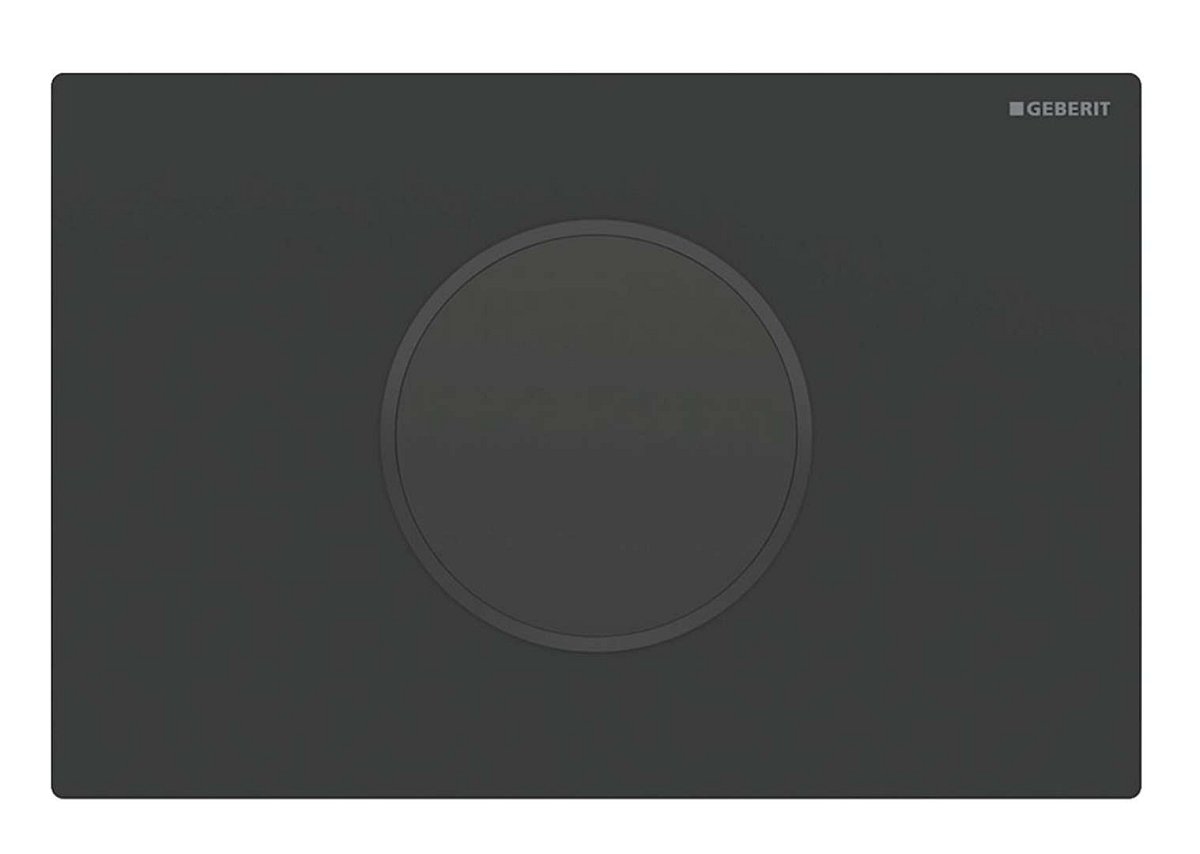 Geberit Sigma10 - Elektronické ovládání splachování, síťové napájení, easy to clean, matná černá 115.907.16.6