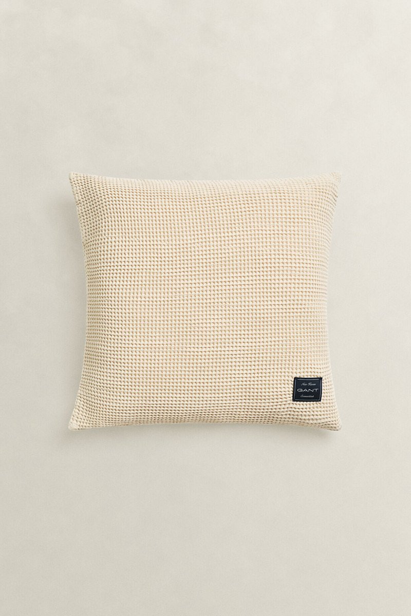 DEKORAČNÍ POVLAK NA POLŠTÁŘ GANT COTTON WAFFLE CUSHION 50X50 FADED BEIGE